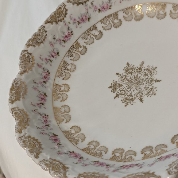 ANTIQUE BOWL MADE IN VIENNA AUSTRIA SERVING PLATE 1900s - Picture 10 of 11